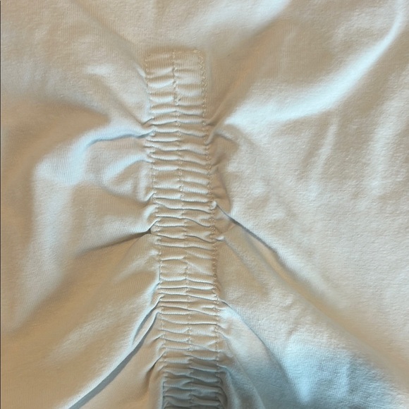 Zara White Ruched T-Shirt - Picture 4 of 5